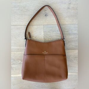 Kate Spade Bailey Brown Leather Shoulder Bag Warm Gingerbread